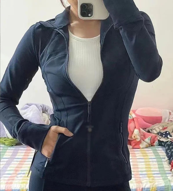 Reversible Brushed Yoga Jacket for Women