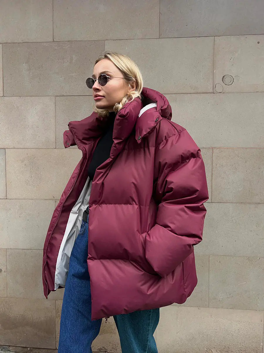 Oversized Cotton Jacket for Women - Fall/Winter 2023