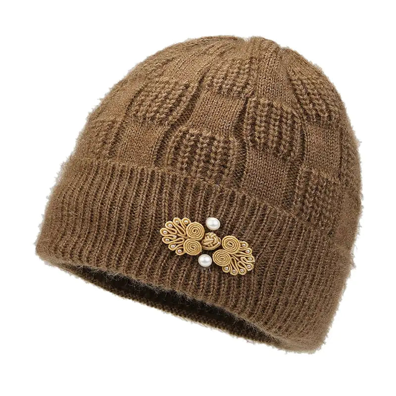 Fleece Lined Padded Warm Woolen Cap