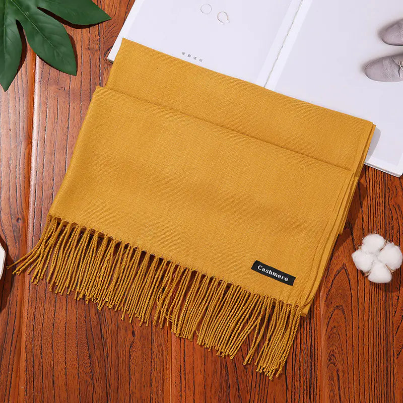 Thick Warm Women's Cashmere Feel Scarf for Autumn/Winter