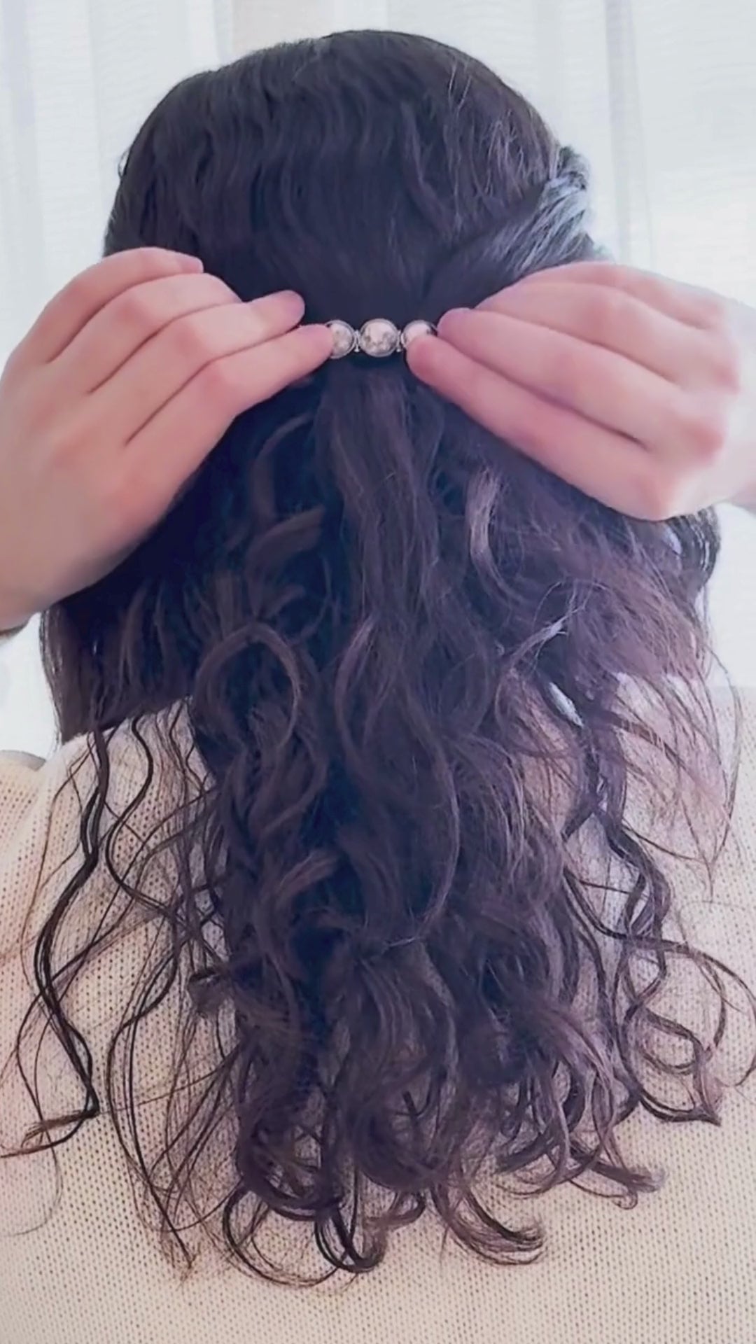 Moon Phase Hair Clip β Celestial Barrette for Stargazers & Bridesmaids