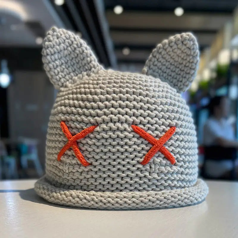 Children's Woolen Cap with Cute Cat Ears