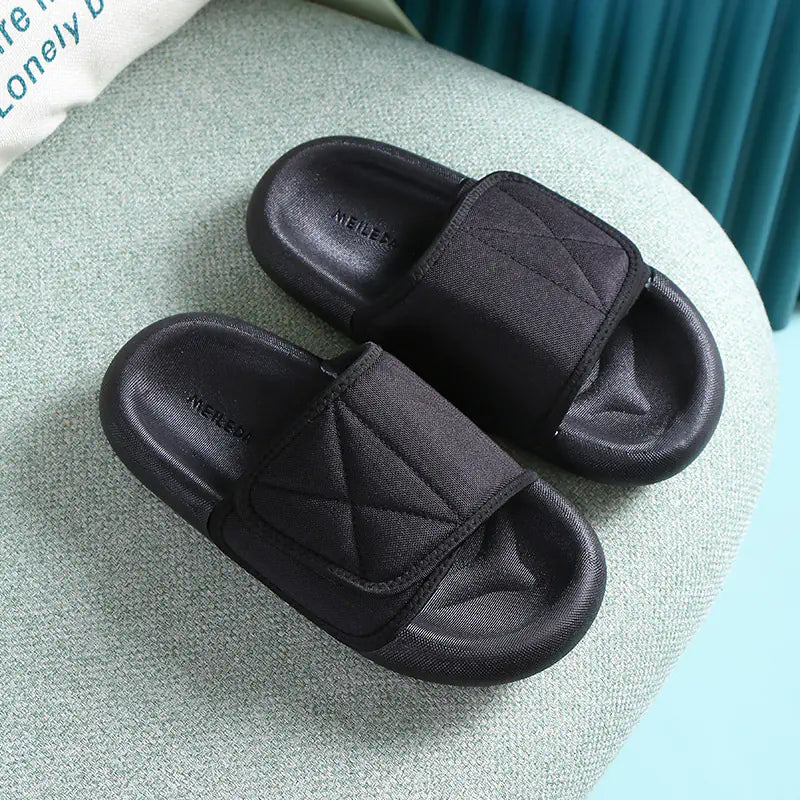 Velcro Women’s Soft Sole Canvas Home Slippers