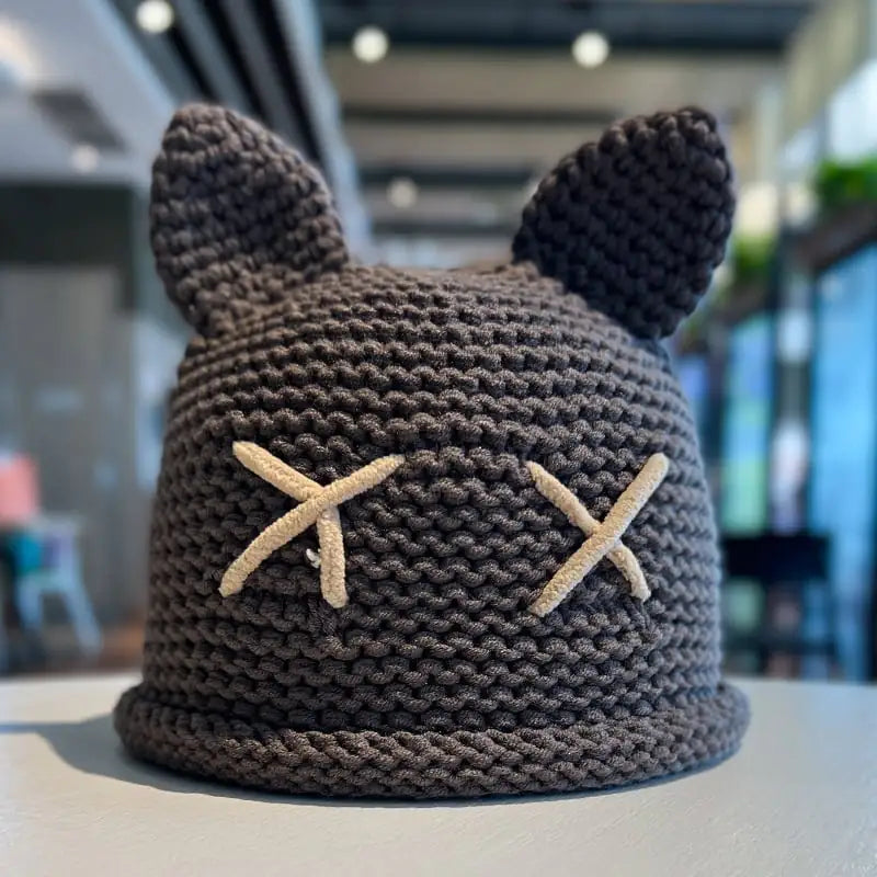 Children's Woolen Cap with Cute Cat Ears