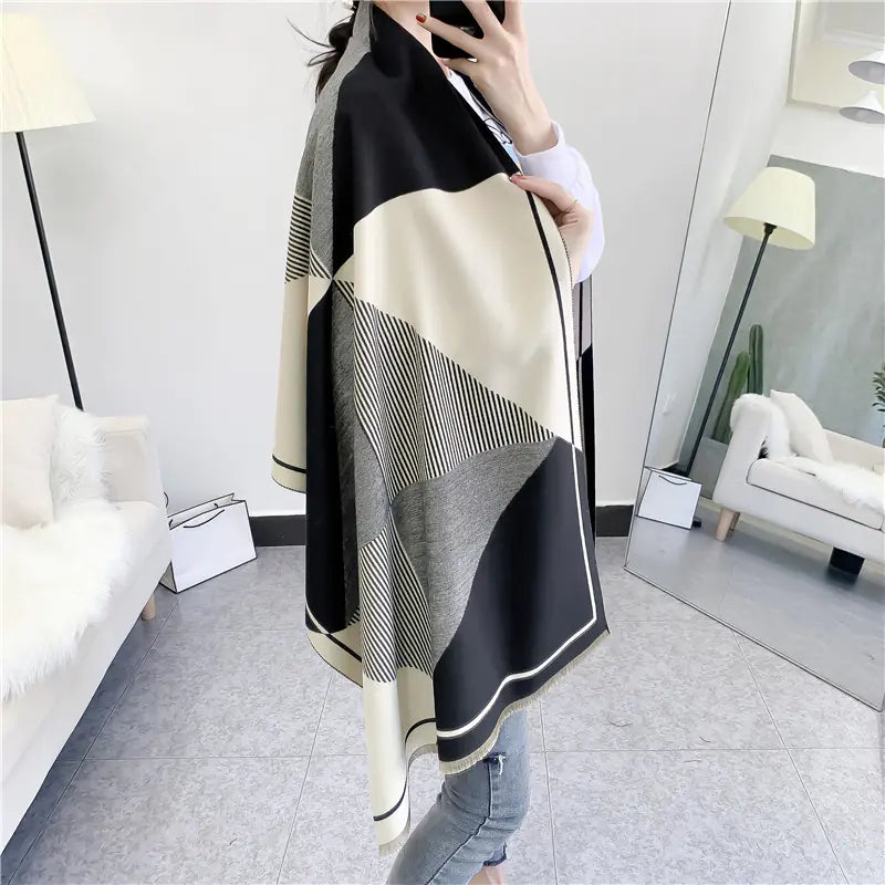Autumn Women's Scarf - Thick Warm Vintage Shawl