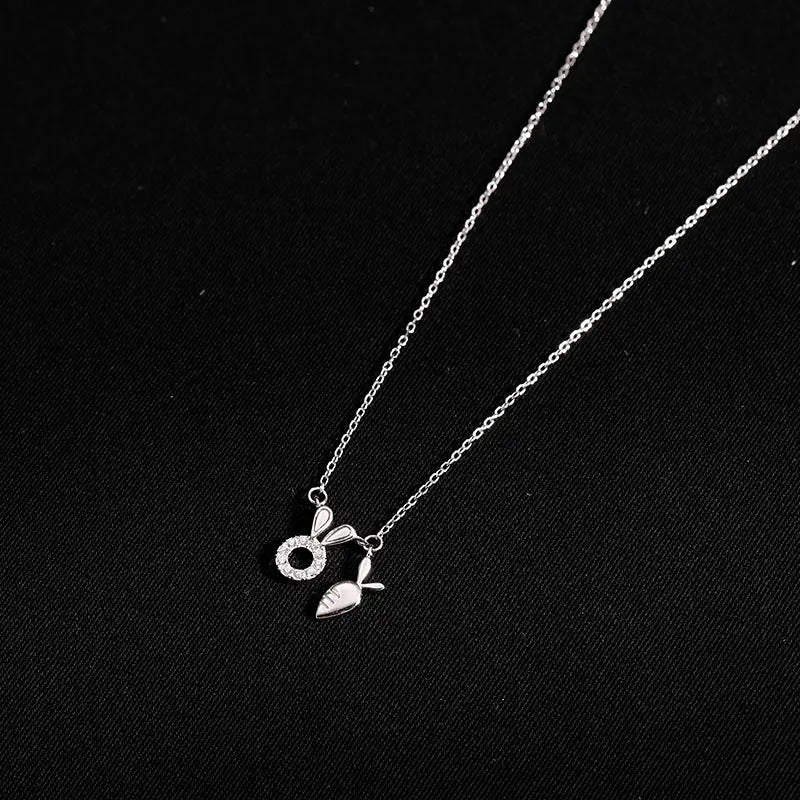 Sterling Silver Necklace for Women, Clavicle Chain