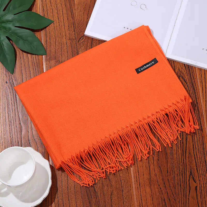 Thick Warm Women's Cashmere Feel Scarf for Autumn/Winter