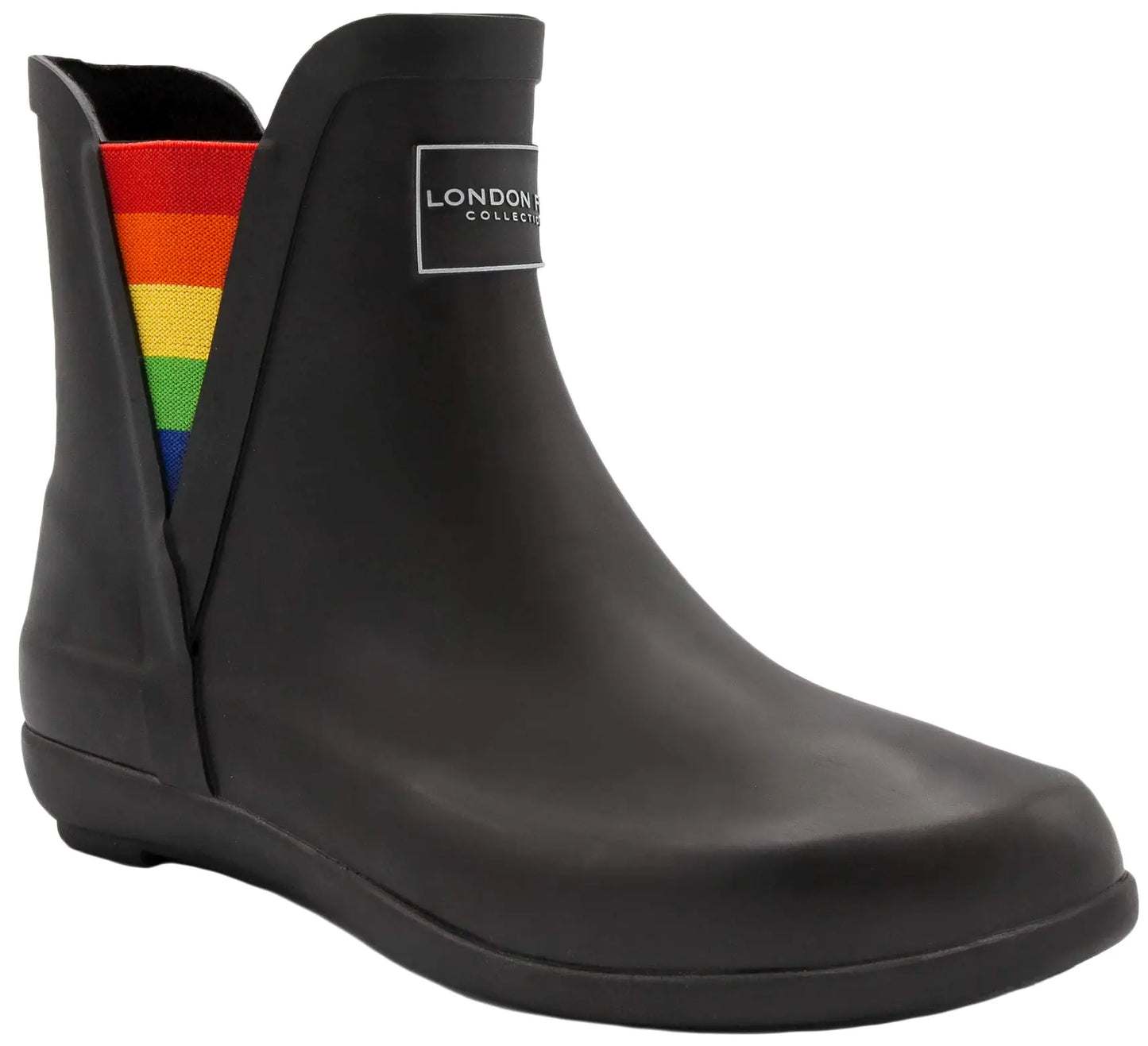LONDON FOG Women’s Piccadilly Rain Boot – Rainbow Waterproof Boots Size 10