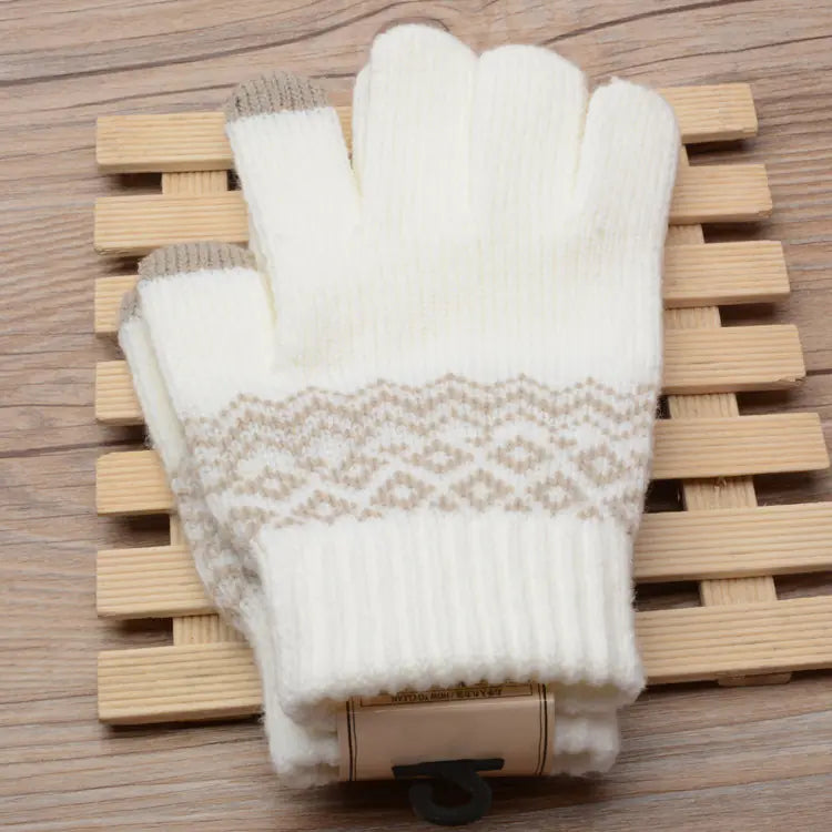 Winter Knitted Touchscreen Gloves for Couples - Wholesale