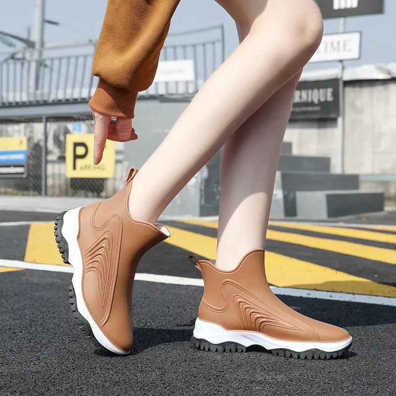 Women’s Thickened Non-Slip Rain Boot Covers – Waterproof Shoe Protectors