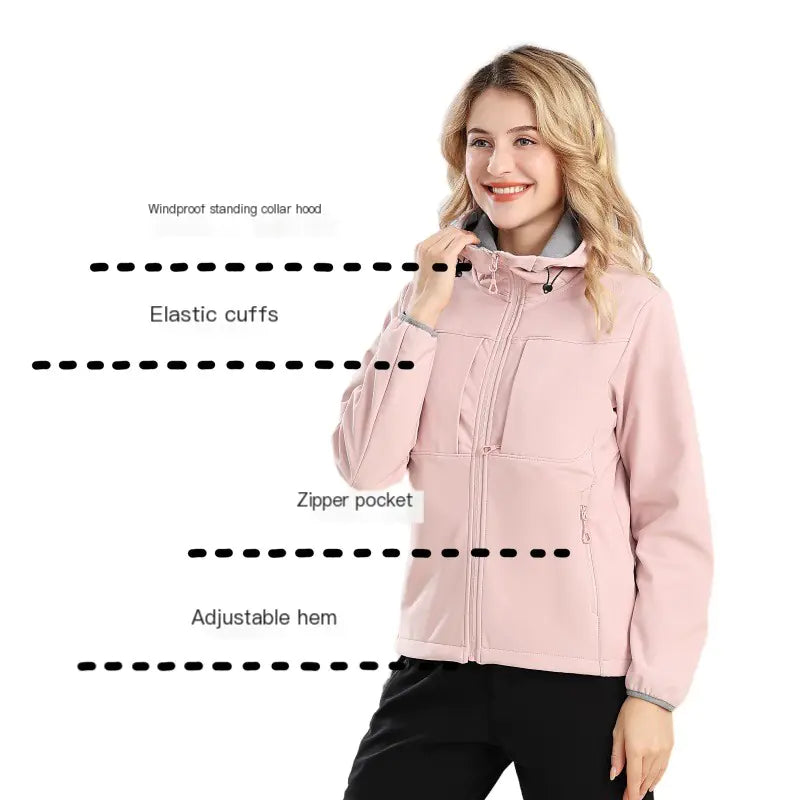 Waterproof Windproof Winter Jacket with Hood for Men & Women