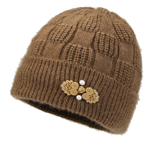 Fleece Lined Padded Warm Woolen Cap