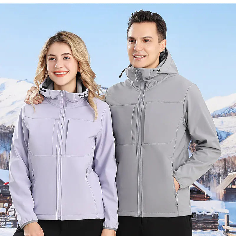 Waterproof Windproof Winter Jacket with Hood for Men & Women