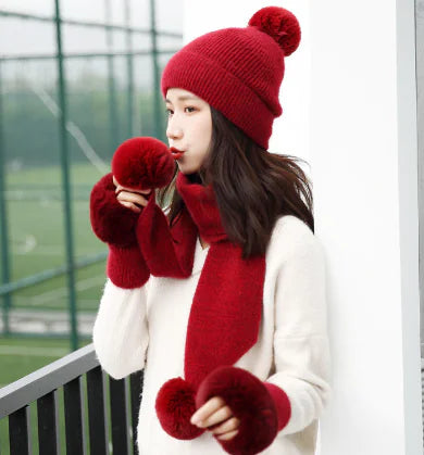 Scarf, Hat, and Gloves Set - Three Piece Collection