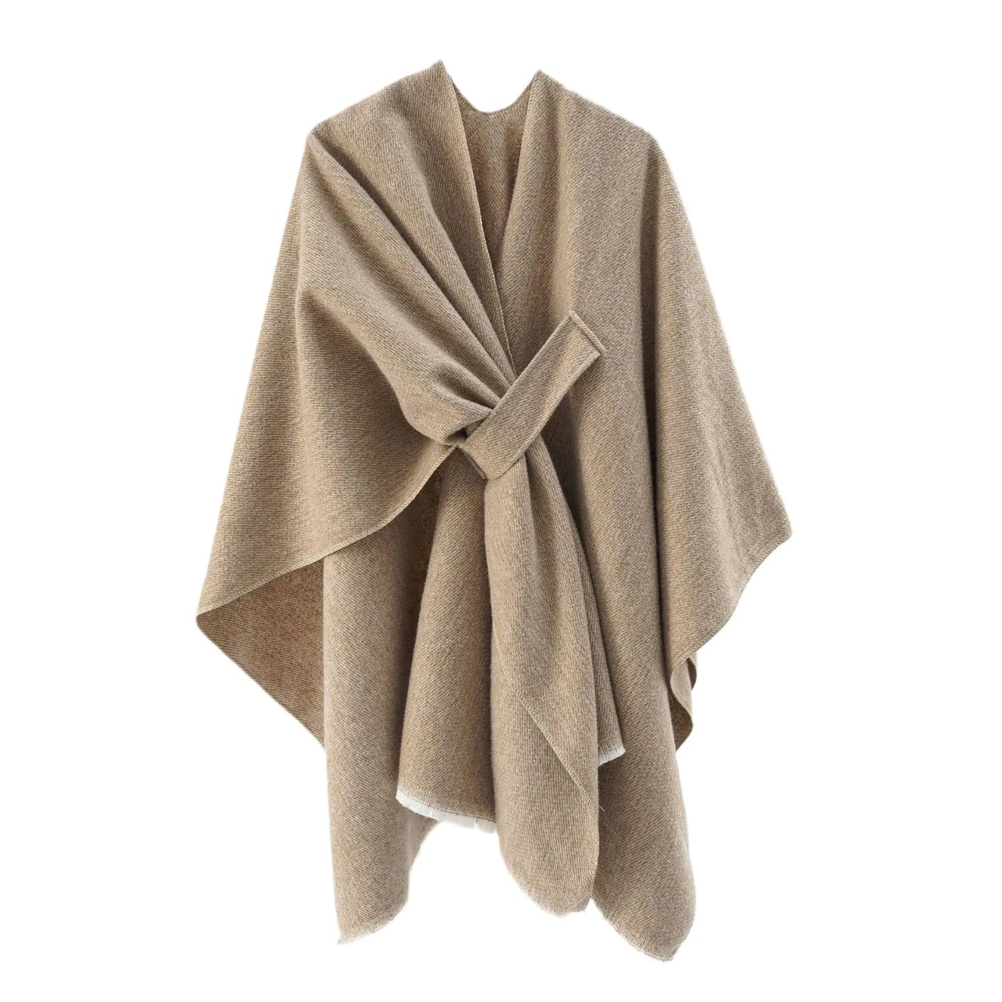 Solid Color Fashion Faux Cashmere Shawl for Women