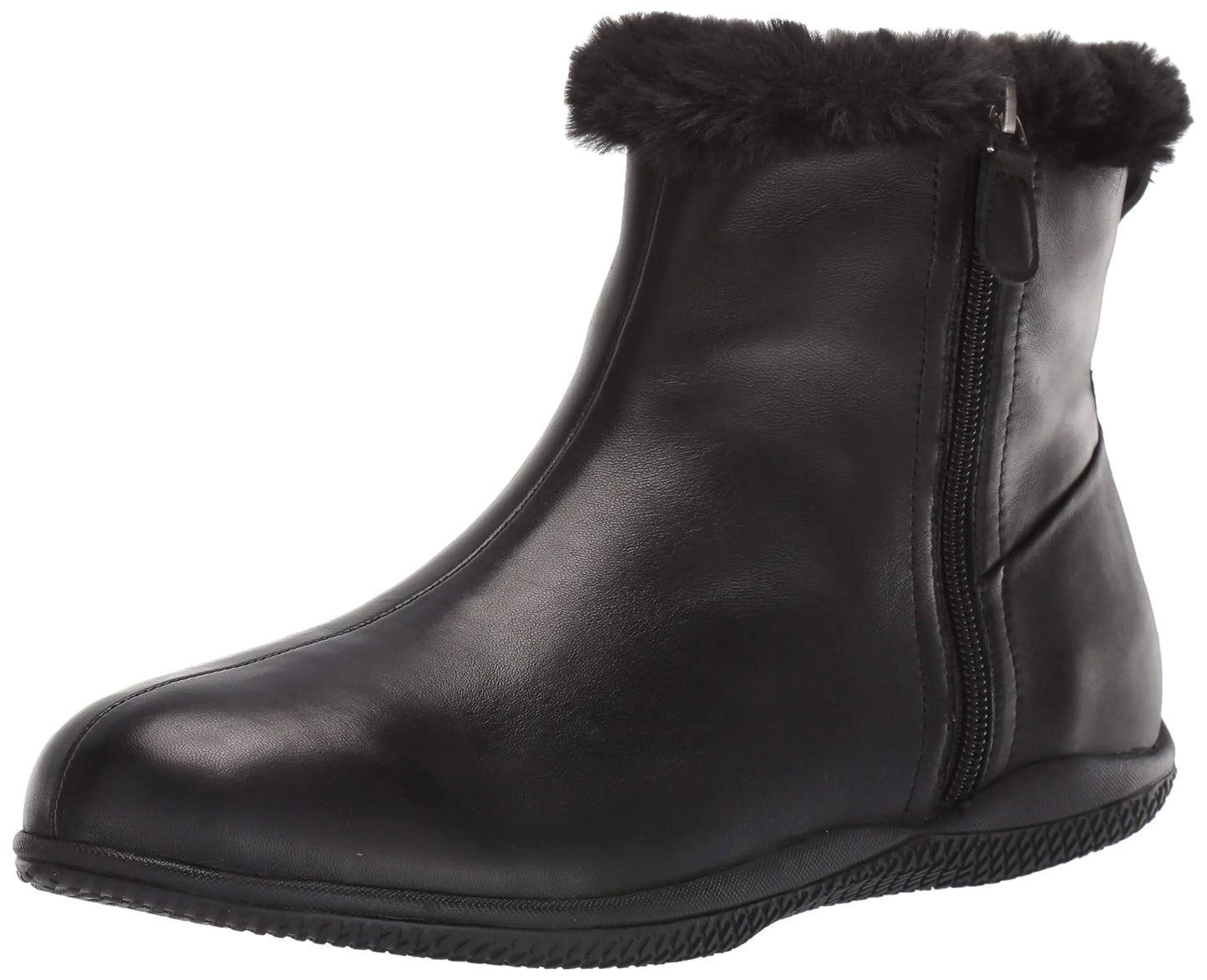 Soft Walk Women’s Helena Ankle Boot – Black Leather Comfort Boot