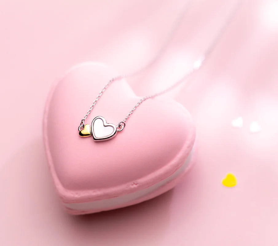 S925 Silver Heart Pendant Necklace for Women