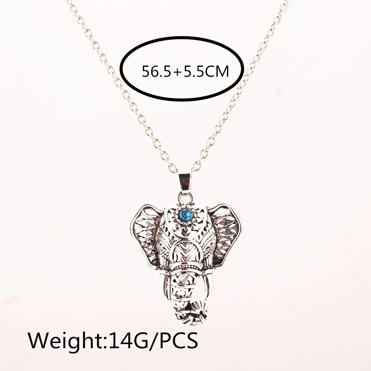 Vintage Ethnic Style Elephant Necklace for Women
