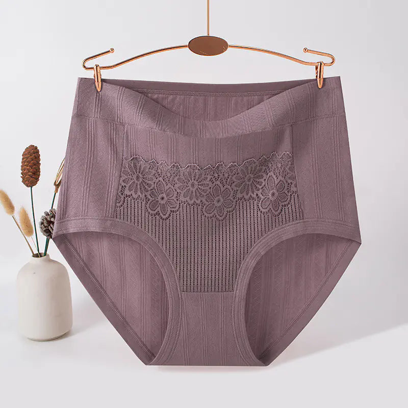 High-Waisted Cotton Underwear for Plus Size Women