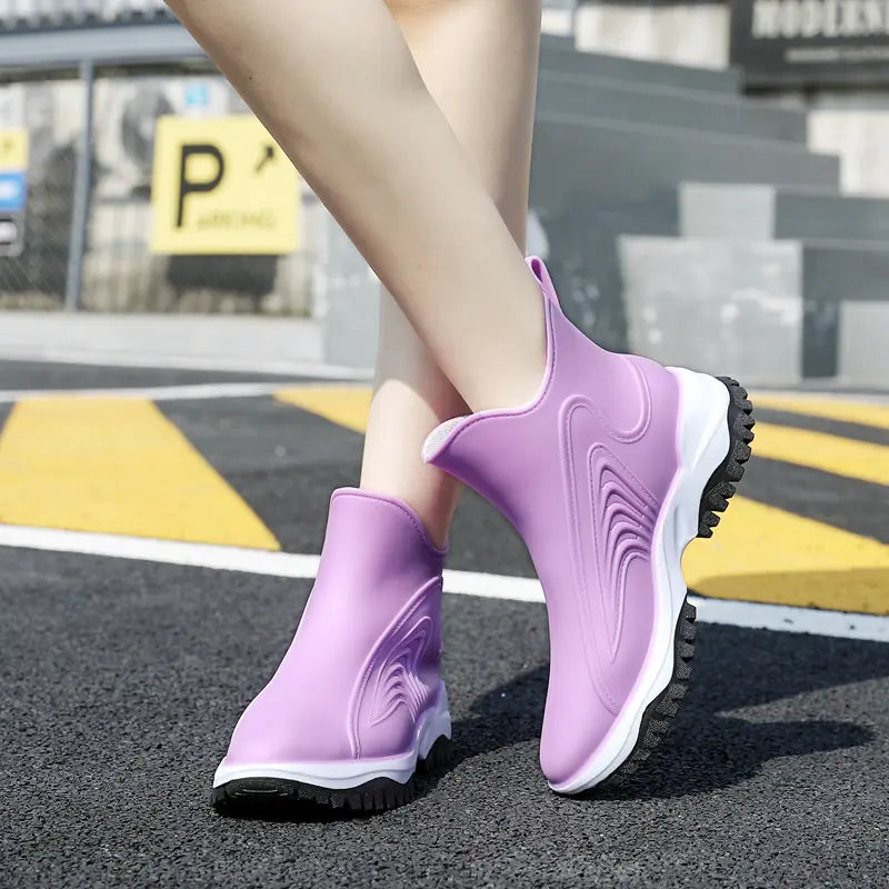 Women’s Thickened Non-Slip Rain Boot Covers – Waterproof Shoe Protectors