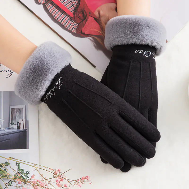 K1N908 Women's Winter Touchscreen Thermal Gloves