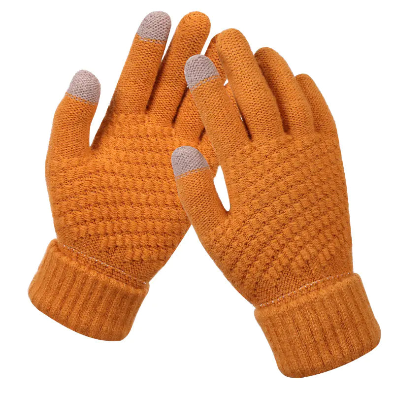 Winter Knitted Touchscreen Gloves for Couples - Wholesale