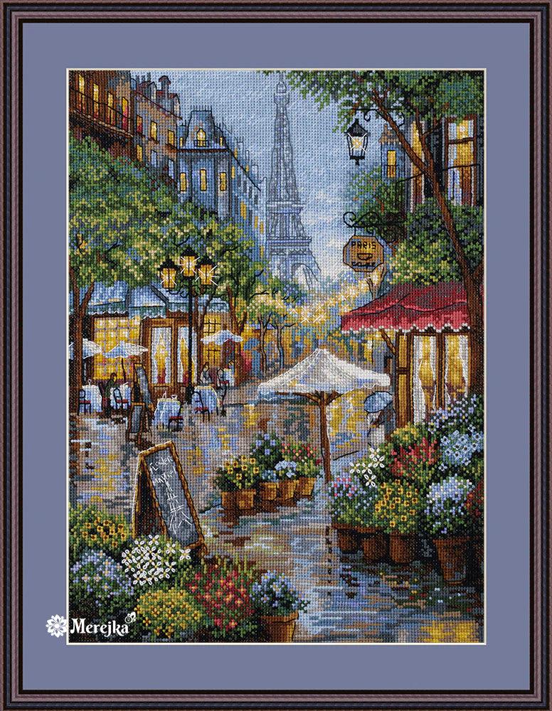 Rainy Paris K-162 Counted Cross-Stitch Kit-0