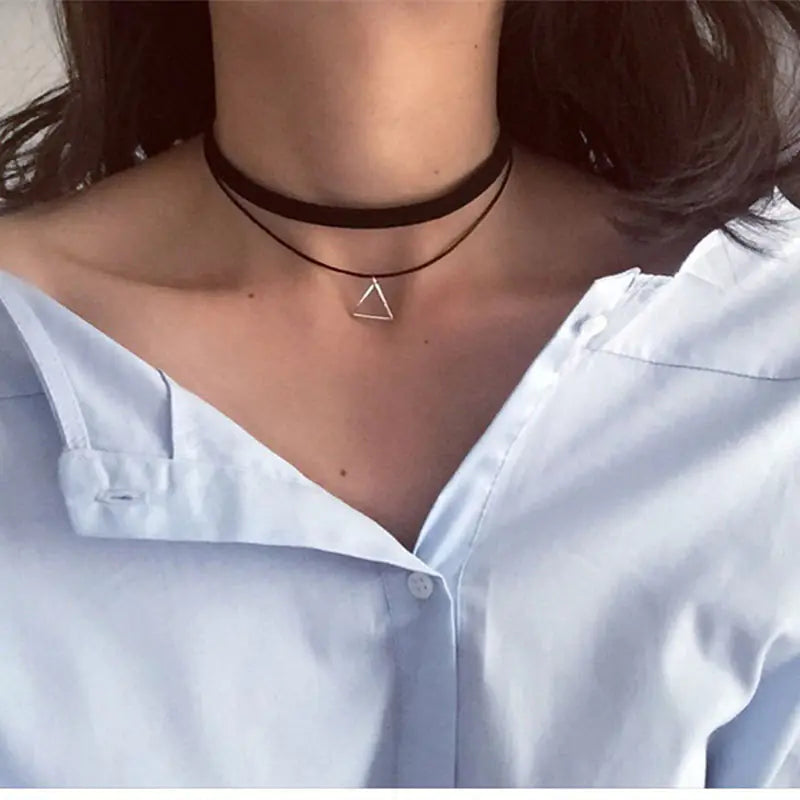 Vintage Diamond Pendant Layered Necklace for Women – Elegant Jewelry Gift