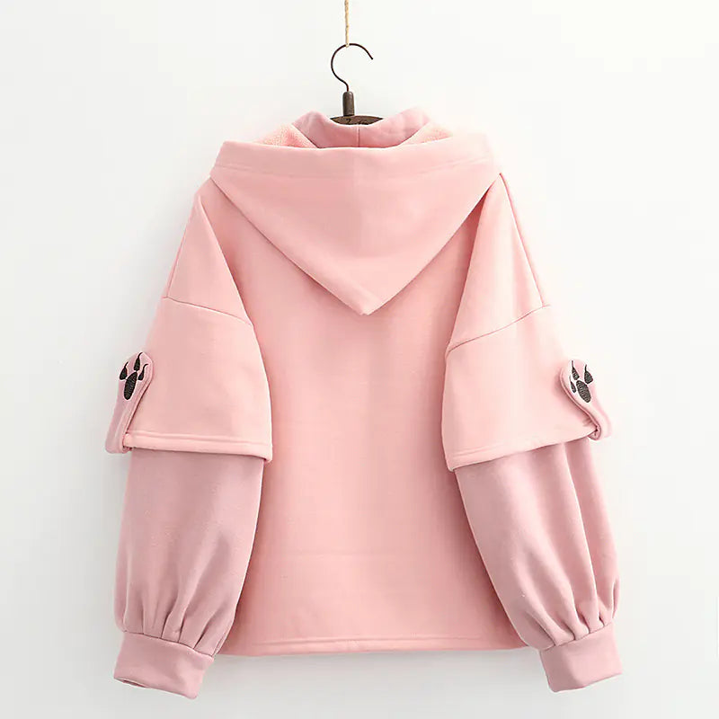 New Fall Winter Women's Hooded Sweatshirt for Students