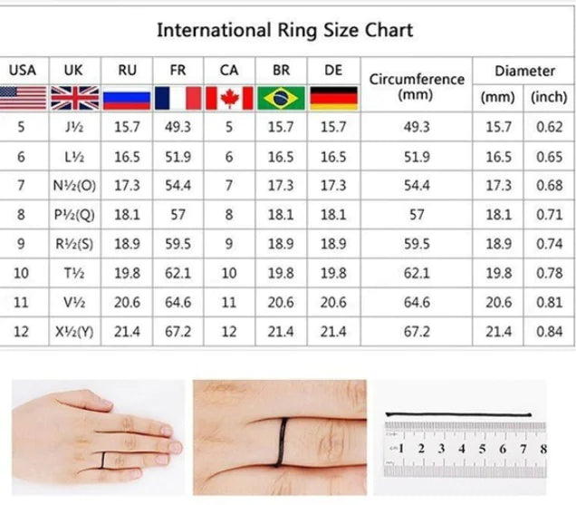 Stylish Square Zirconia Women's Ring Set in Platinum