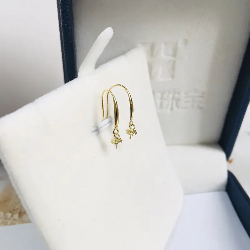 Pearl Earring Mounts, Simple Hook Accessories