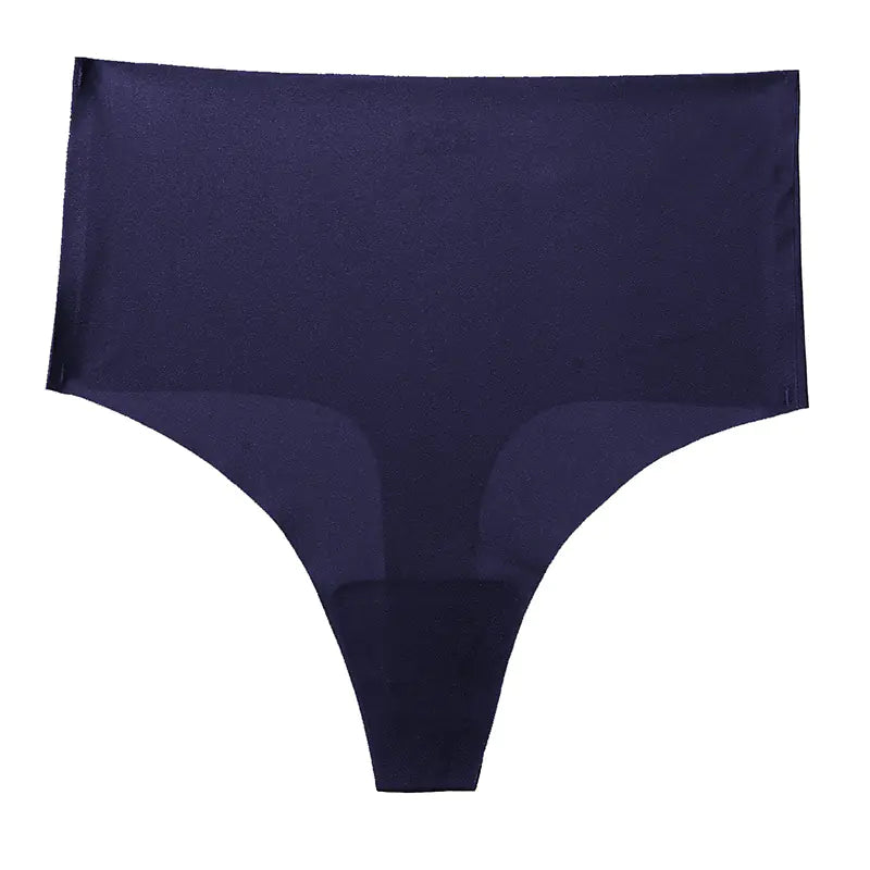 Seamless Ice Silk T-Back Yoga Underwear for Women