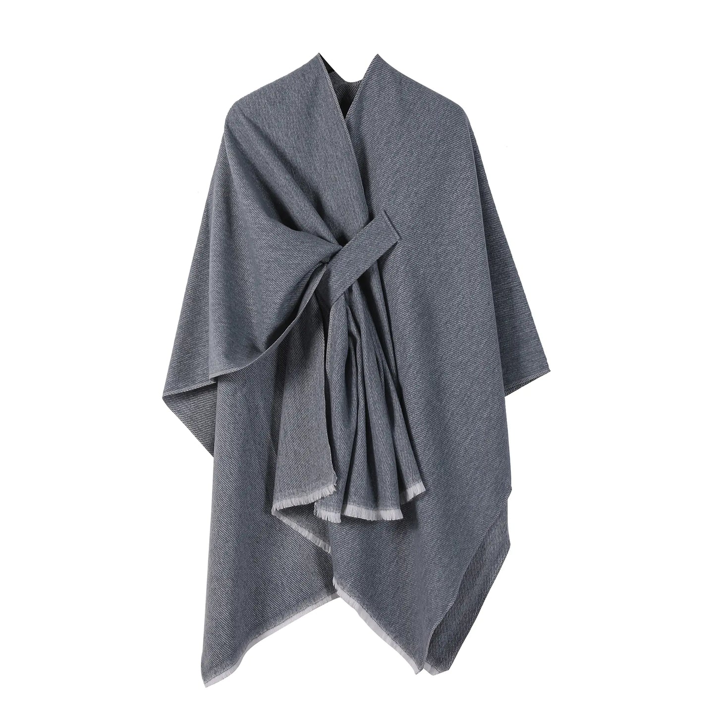 Solid Color Fashion Faux Cashmere Shawl for Women