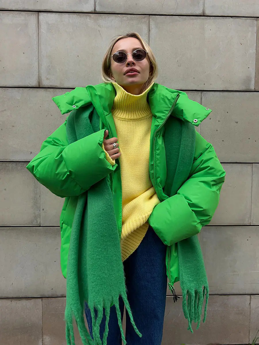 Oversized Cotton Jacket for Women - Fall/Winter 2023