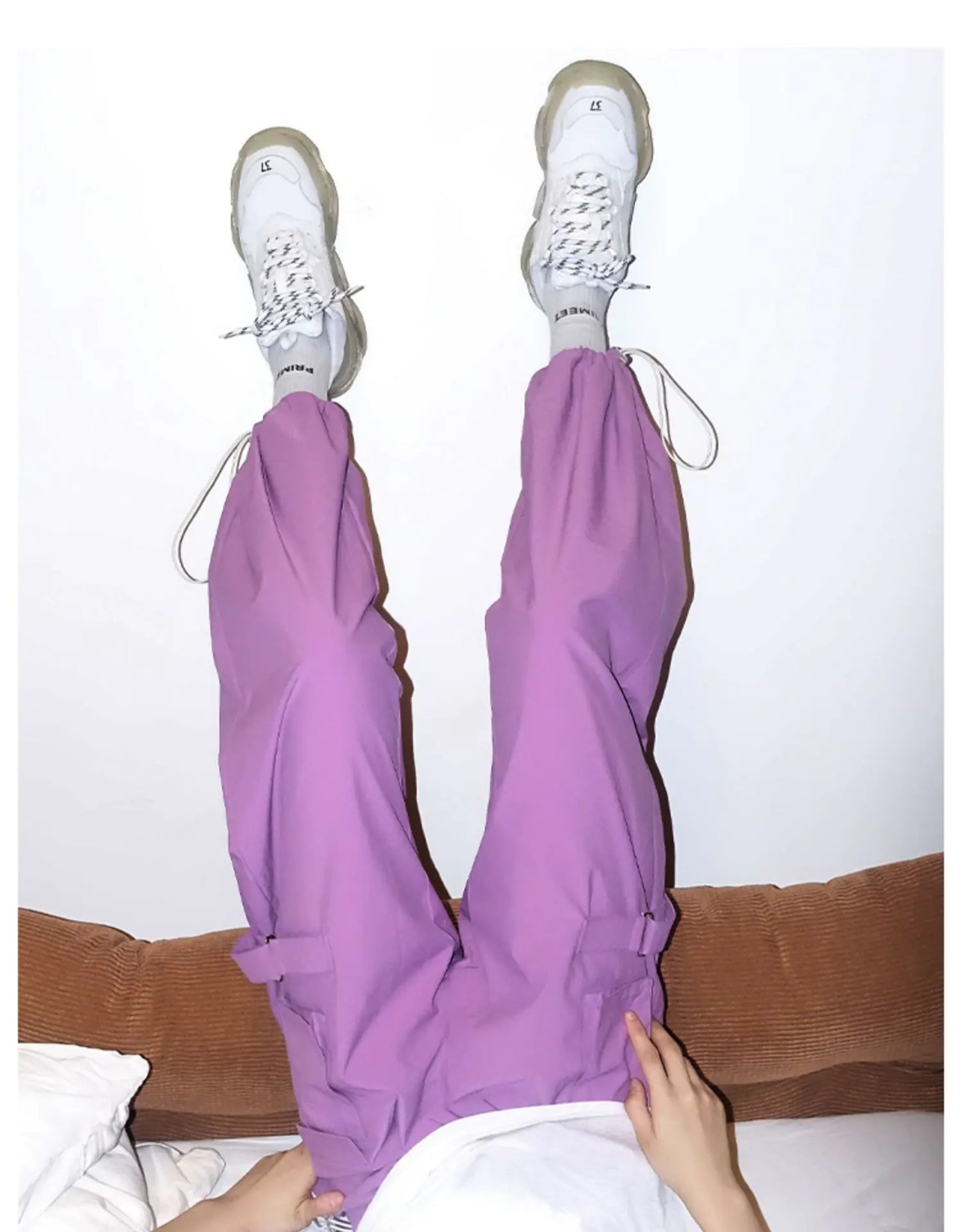 High-Waisted Loose Fit Jogger Pants for Women