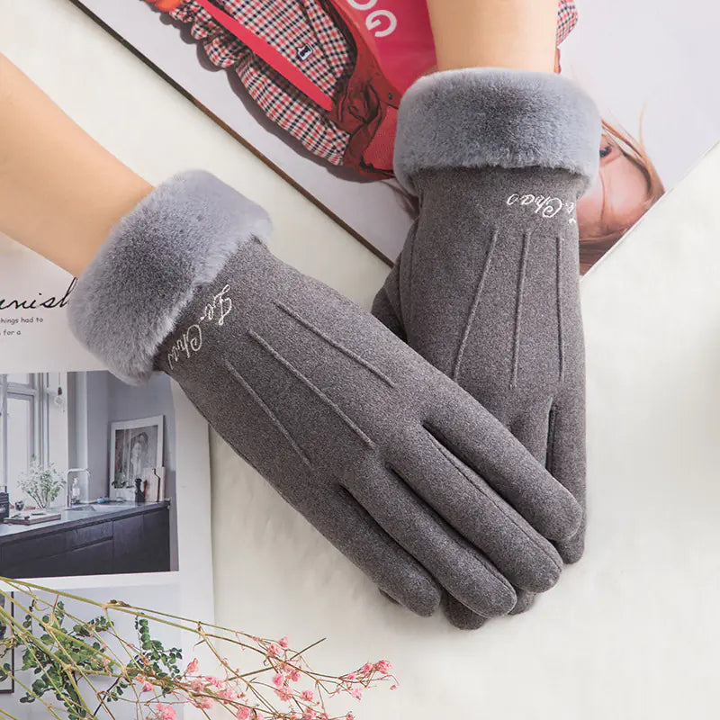K1N908 Women's Winter Touchscreen Thermal Gloves