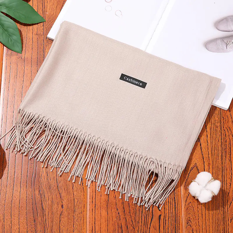 Thick Warm Women's Cashmere Feel Scarf for Autumn/Winter