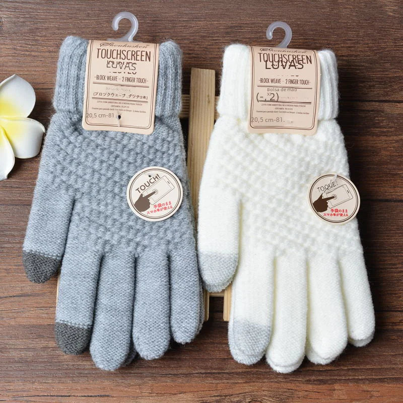 Women's Winter Touchscreen Knitted Thermal Gloves