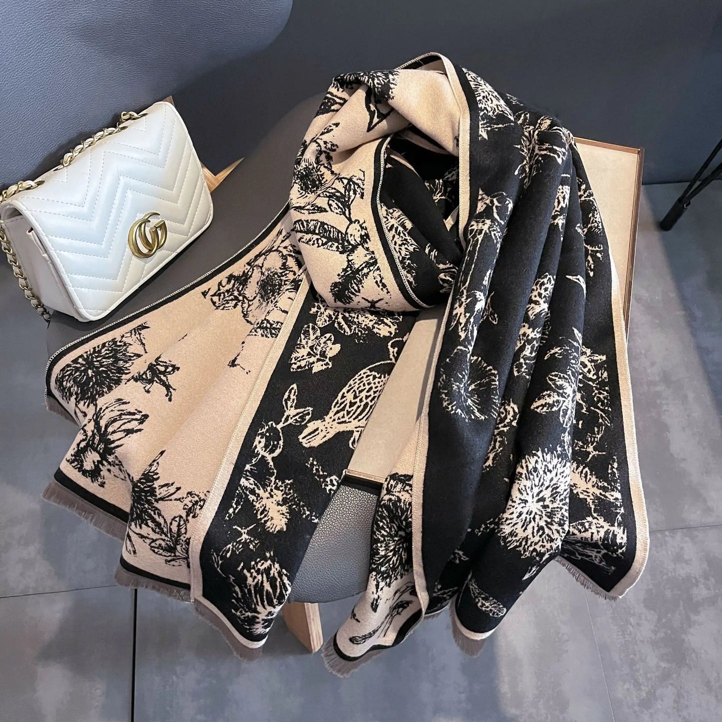 Soft Imitation Cashmere Scarf for Autumn and Winter