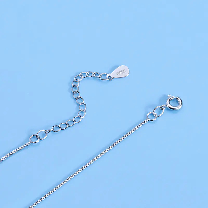 S925 Silver Heart Pendant Necklace for Women