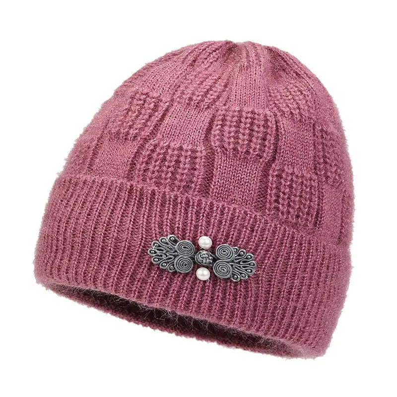 Fleece Lined Padded Warm Woolen Cap