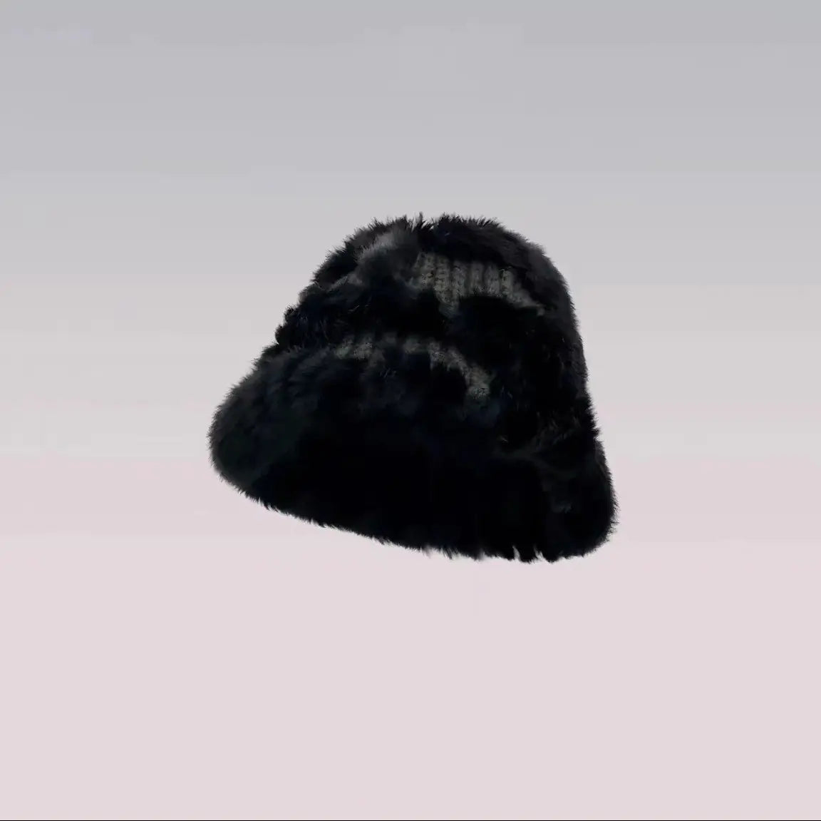Women's Thickened Plush Knitted Rabbit Fur Hat