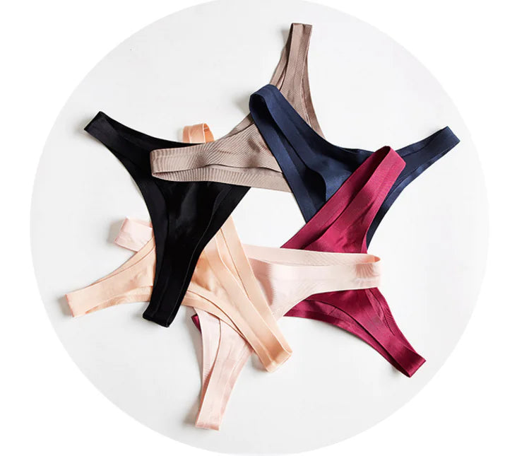 Women's Sexy Transparent Low Waist Thong Underwear