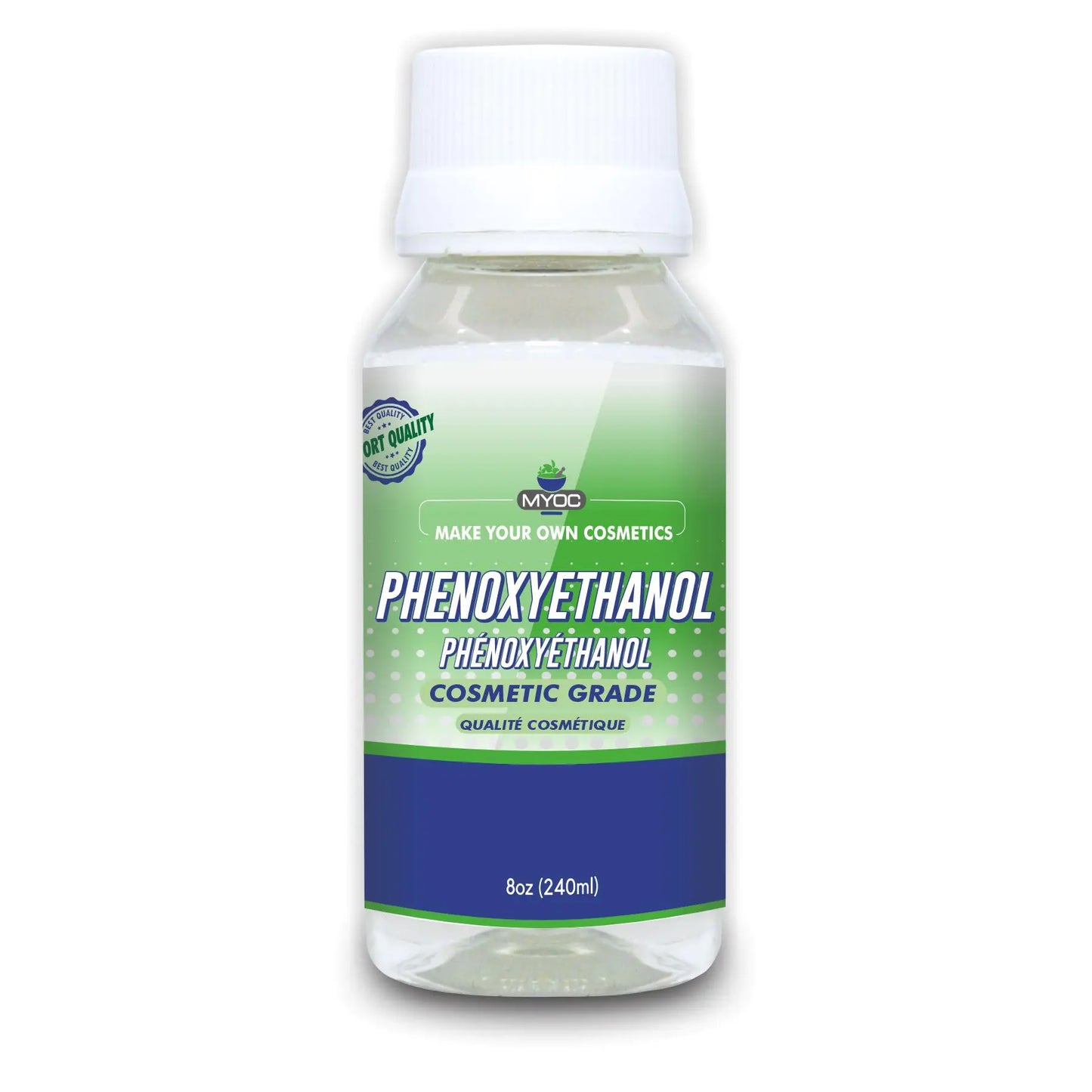 MYOC phenoxyethanol liquid | liquid for preservativeused in skin moisturizer sunscreen acne care hair care baby products cosmetic products (240 Ml)