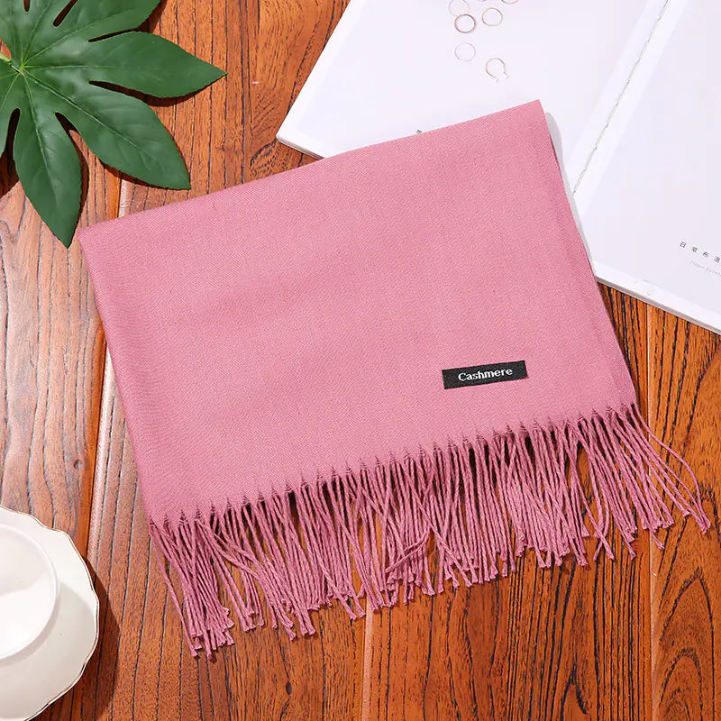 Thick Warm Women's Cashmere Feel Scarf for Autumn/Winter