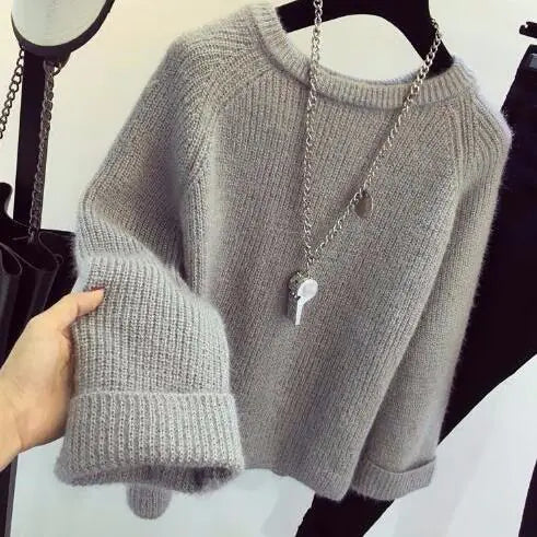 Women's Loose Knit Sweater - Spring Autumn Style