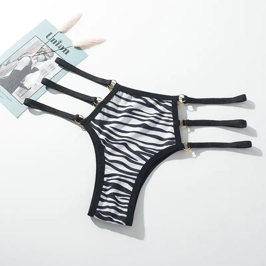 Low Waist Lace-Trimmed Women's Thong Underwear 6003