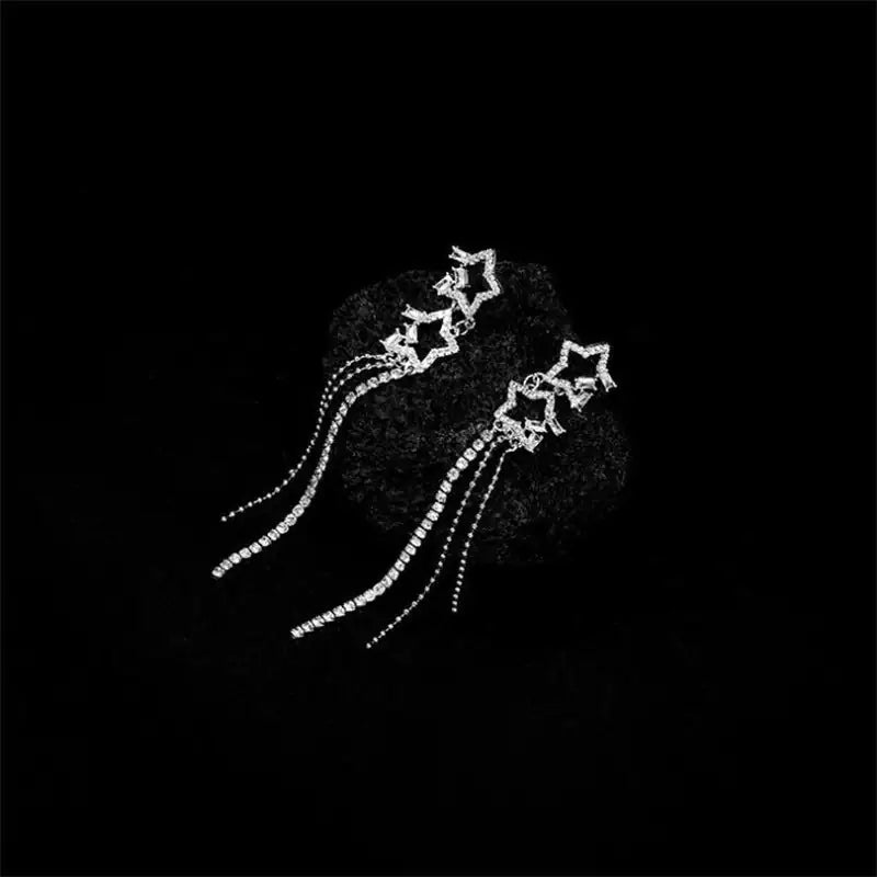 Water Drop Tassel Earrings Earrings Simple