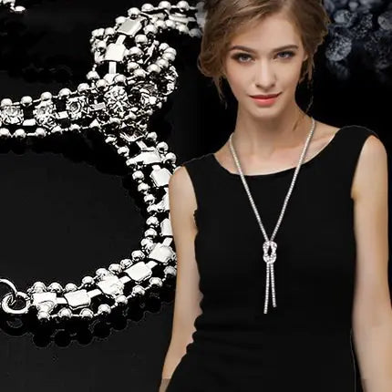 Vintage Long Decorative Necklace for Women (Korean Style)
