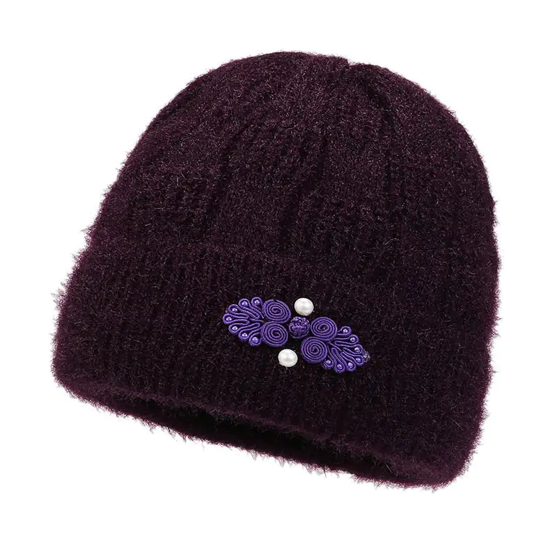 Fleece Lined Padded Warm Woolen Cap